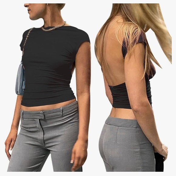 ForeFair Open-Back T-Shirt - Picture 1 of 3